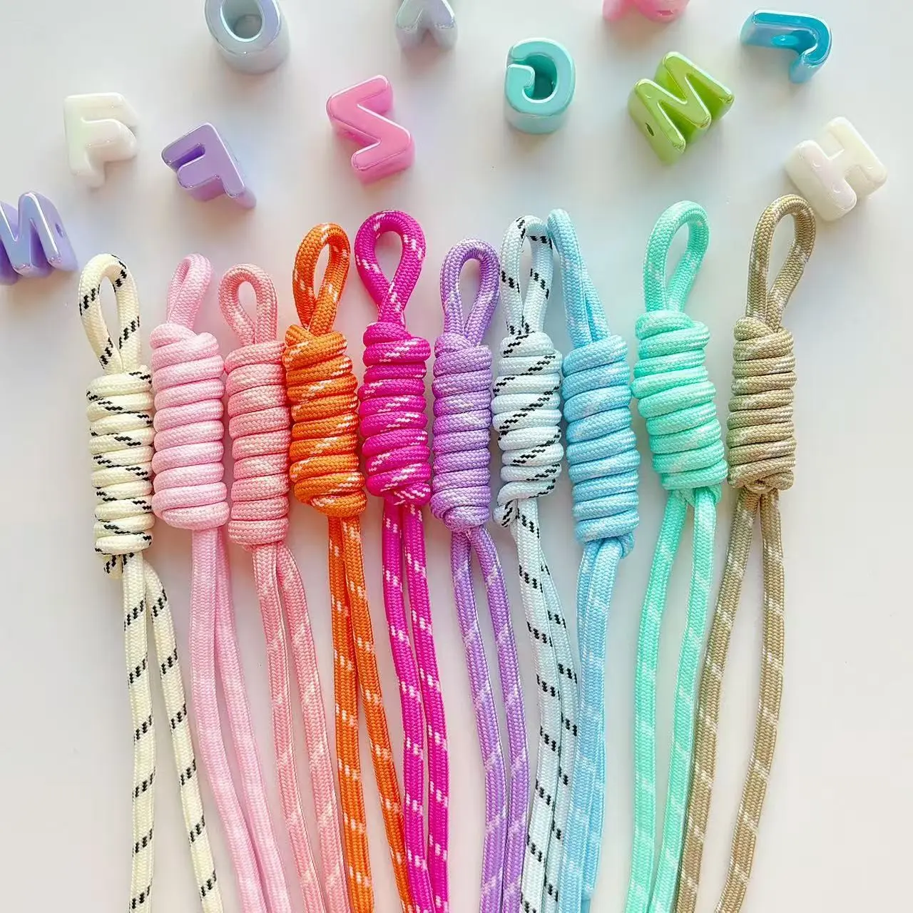 10 Color Set Adjustable Trendy Lanyards, Customizable Wrist Phone Rope, Phone Leash, Bag Strap, Keychain, U Disk Holder, Unisex Anti-Loss Cord