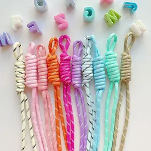 10 Color Set Adjustable Trendy Lanyards, Customizable Wrist Phone Rope, Phone Leash, Bag Strap, Keychain, U Disk Holder, Unisex Anti-Loss Cord