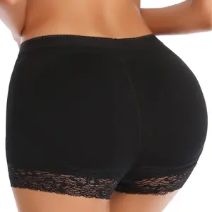 Women Padded Hip Enhancer Shorts Laced Seamless Hip Ehancer Underwear Everyday Soft and Comfortable