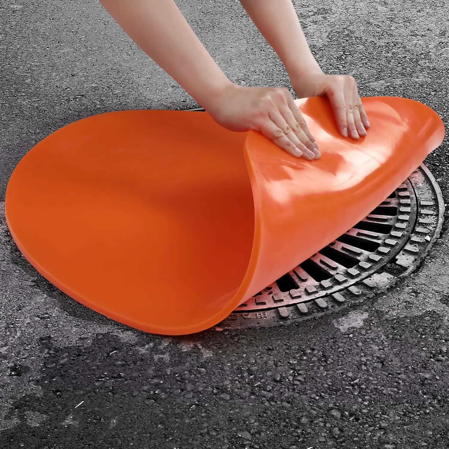 30 Inch Storm Drain Cover Round Drain Seal Epdm Rubber Storm Draining  Cover for Outdoor Seal Protection Spill Containment  Washing Runoff Floor Protection Garage Yard Sewer