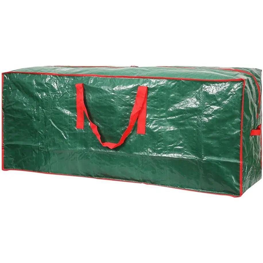 Christmas Tree Storage Bag - Fits Up to 7.5 ft Holiday Xmas Disassembled Trees with Durable Reinforced Handles &  Zipper -  Material Protects from Dust,(Green)