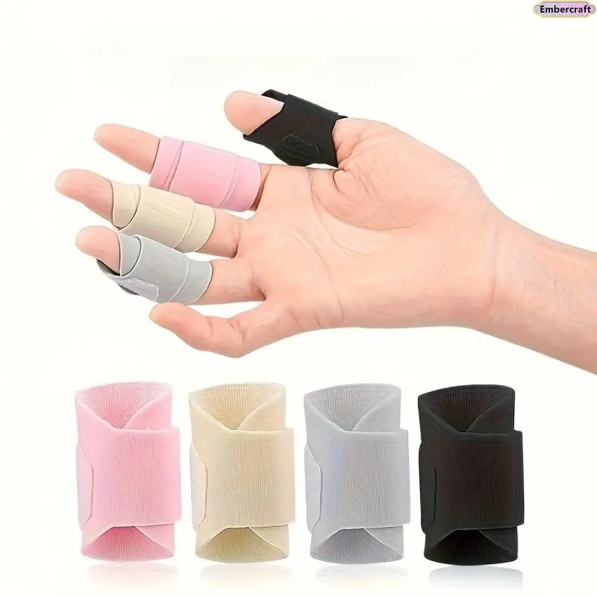 Aesthetic Reusable Finger Sleeves 8 Pack, Adjustable Finger Protectors with Soft Polyester Grip, Universal Finger Guards for Mail Sorting, Sports, Gaming, Sewing, Crafting, Warehouse Work & Everyday Use