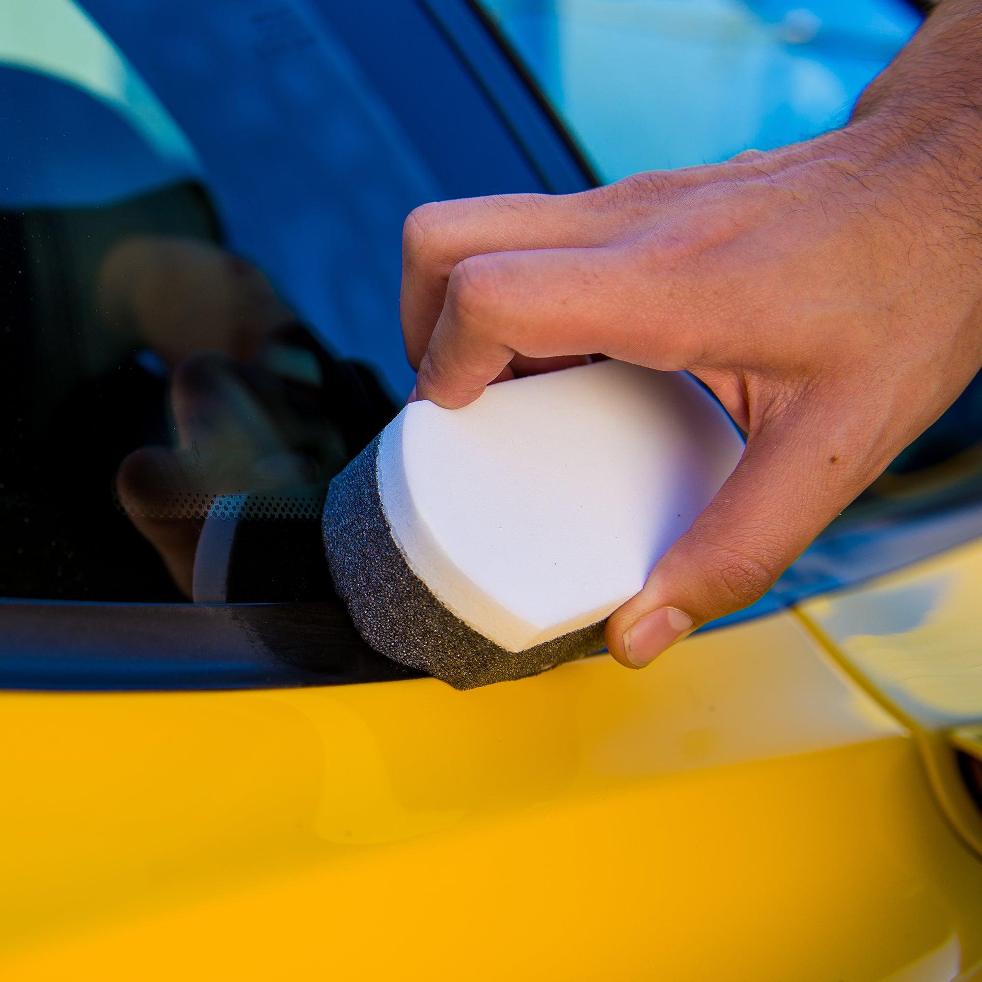 Easy Grip Hex-Logic Applicator, Ergonomic Foam Pad for Precise Wax, Sealant & Dressing Application – Car Detailing Accessories, Detailing Products for Car Paint & Trim