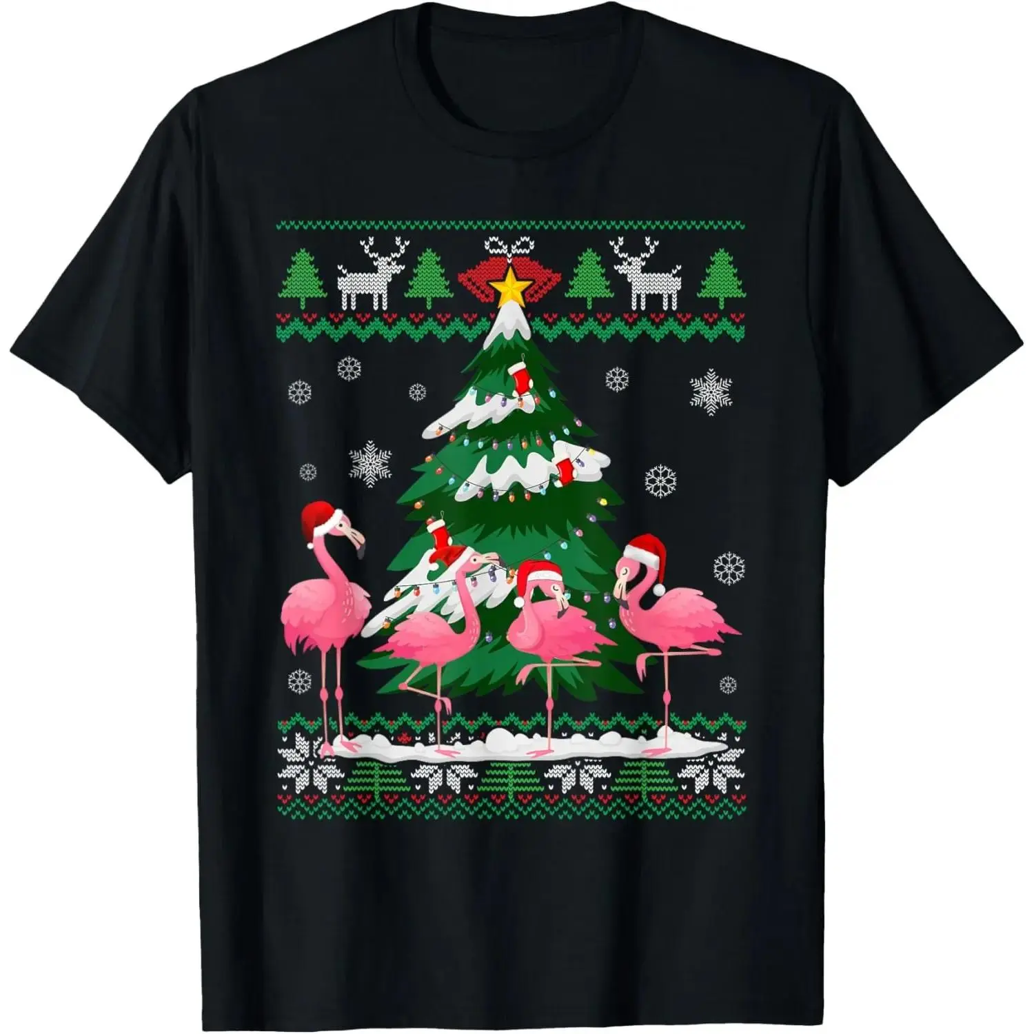 1pc Merry Christmas Pink Nutcracker Fantasy T-shirt| Exquisite Nutcracker Print, Soft Fabric| Unisex| Christmas Parties| Creates dreamy Christmas atmosphere