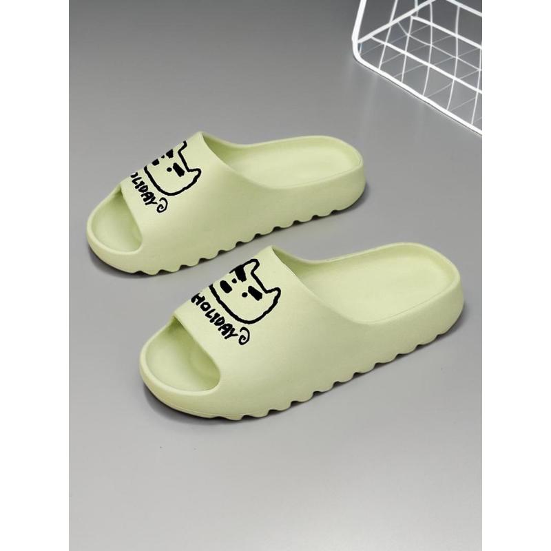 (New)Women's Cute Cartoon Dog Pattern Slides, Casual Soft Comfortable Home Slippers, Non-slip Slippers for Indoor & Outdoor Wear, Girl(Gift)11