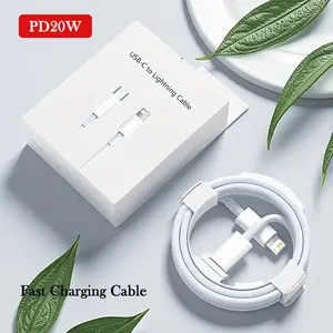 PD C to Lightning Fast Charging Data Cable, High-Quality PD Charging Cable, Original Box, Compatible with iPhone 14/11/12/13/10 Pro/X/XS/XR/8 Plus, Headphones, iPod Accessories, Cellphone