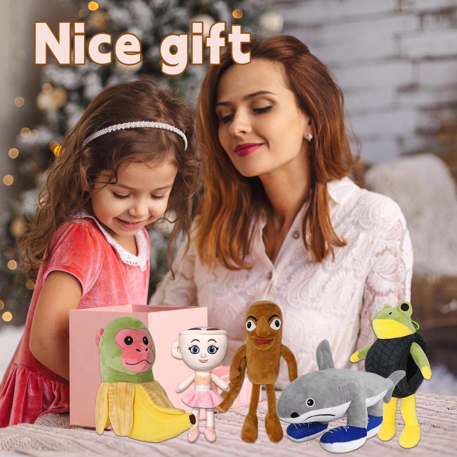 Viral Italian Brainrot Plushies 5-Pack – Ballerina Cappuccina, Tung Tung Sahur | TikTok Cozy Aesthetic Stuffed Animals for Teens & Best Friends