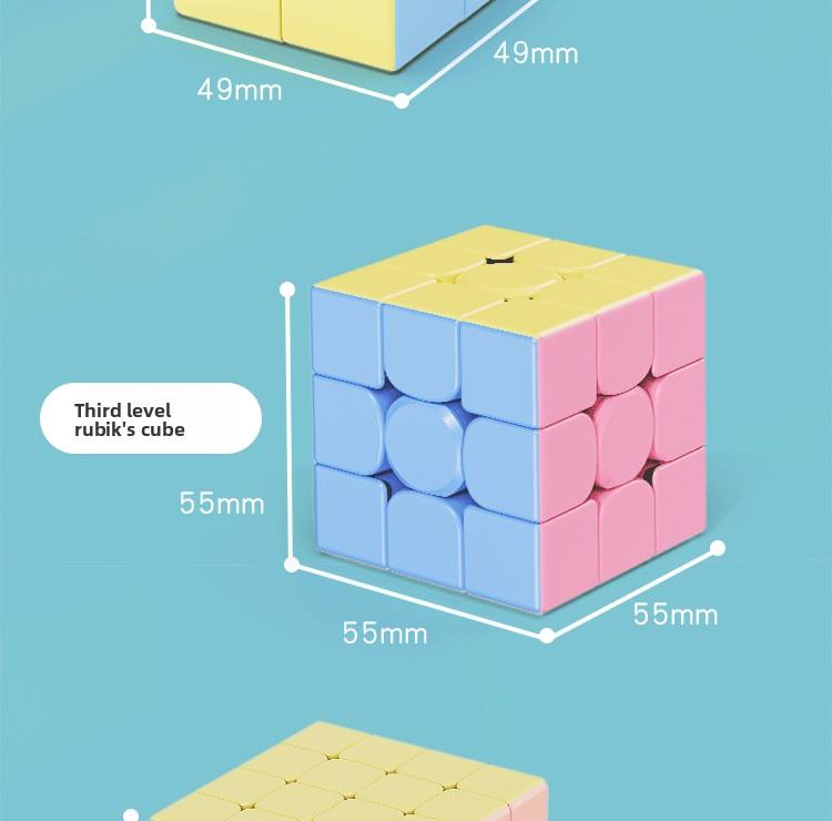 Macaron Rubik's Cube 2-3-4-5 Third Grade Competition Special Magnetic Children's Educational Toys Pyramid Decompression Variety