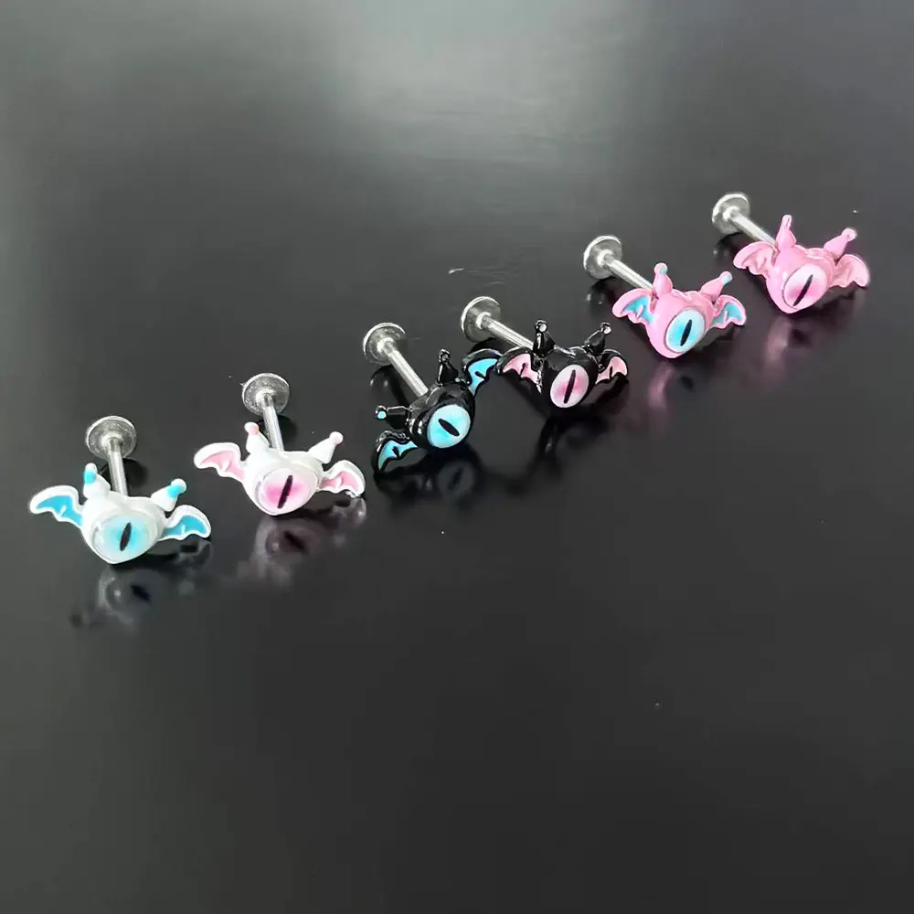 Devil Charm Clip-On Body Jewelry, Edgy Fashion Faux Piercing Cuff for Sweet & Statement Costume Looks