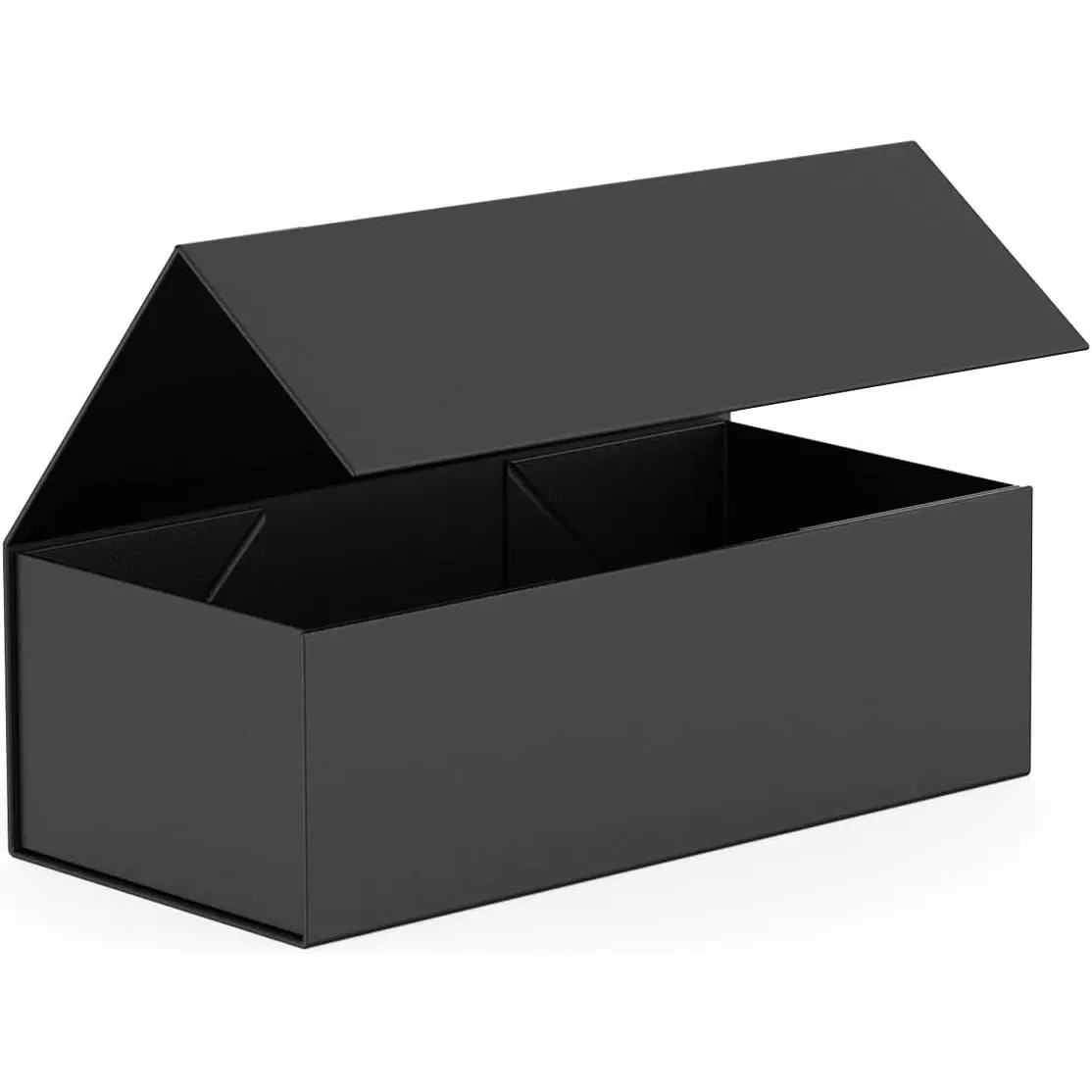 Box 12" x 6" x 4",Large  Box with Lid, Black Boxes for Presents,Birthday,Valentine's Day,Mother's Day,Christmas,Anniversary,Luxury for  Packaging