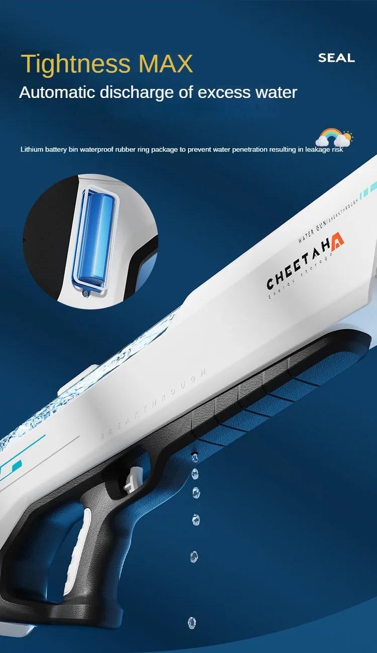 Automatically Water High Pressure Electric Water Gun Toys for Kids Summer Outdoor Pool Fight Games Children Water Toys Gift play Watergun Waterblaster