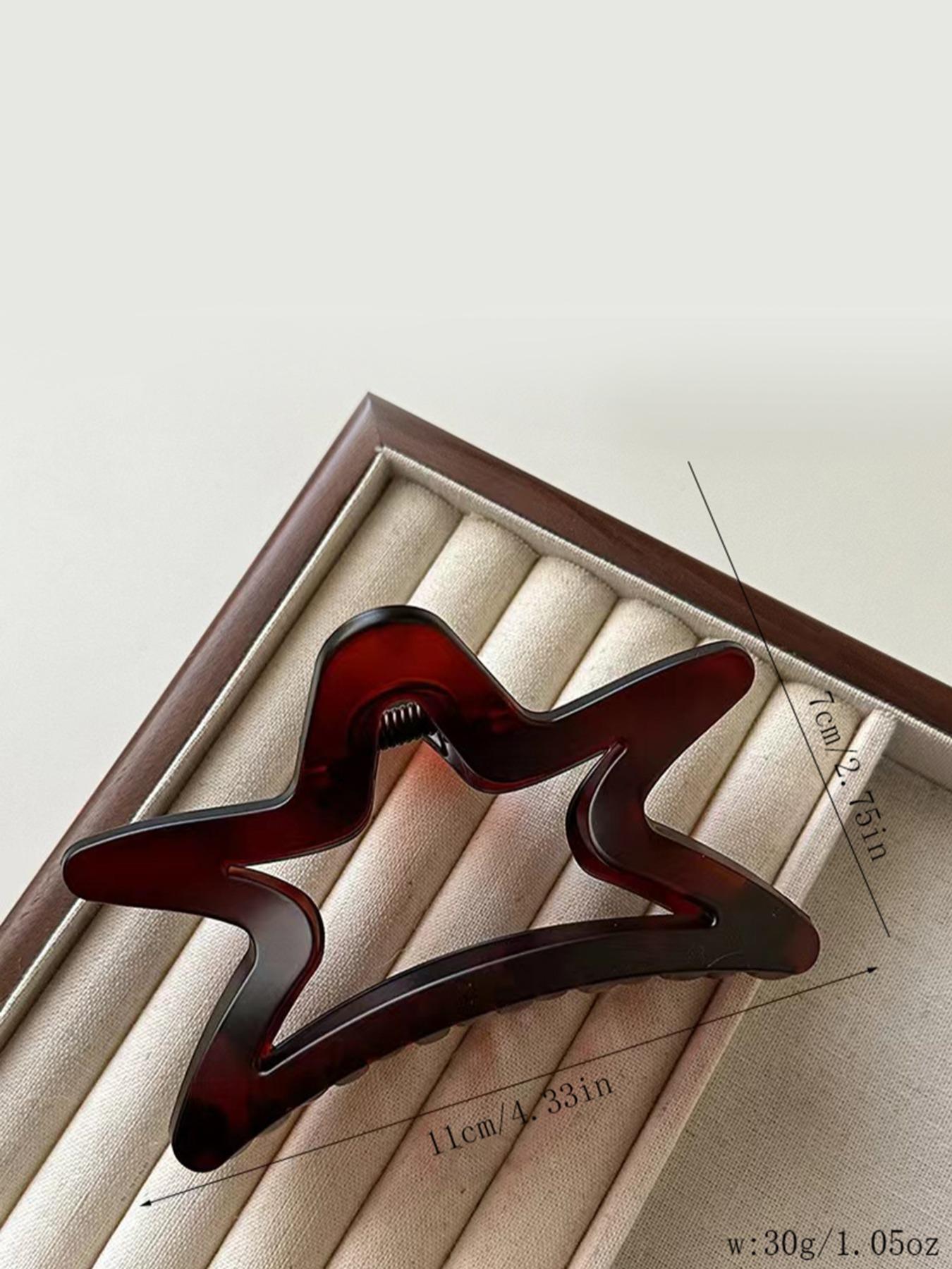 Hollow out Star Shaped Design Hair Claw, Simple Style Non-slip Hair Claw, Casual Versatile Hair Accessories for Women and Girls, Hair Clip