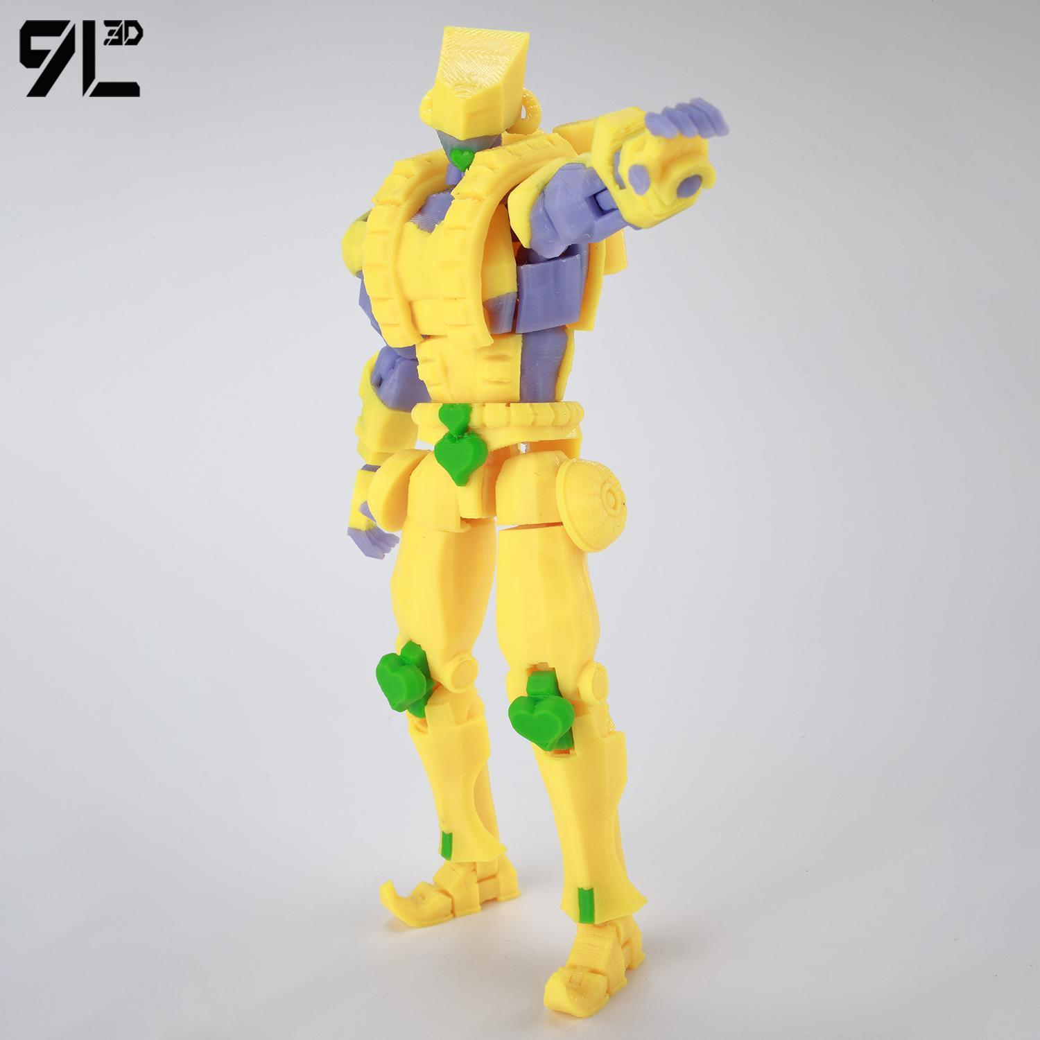 ​9L3D Lucky13 JoJo's Jotaro Kujo Action Figure Dummy13 with Star Platinum T13 Multi-Jointed 3D Printed Collectible Toys Titan13