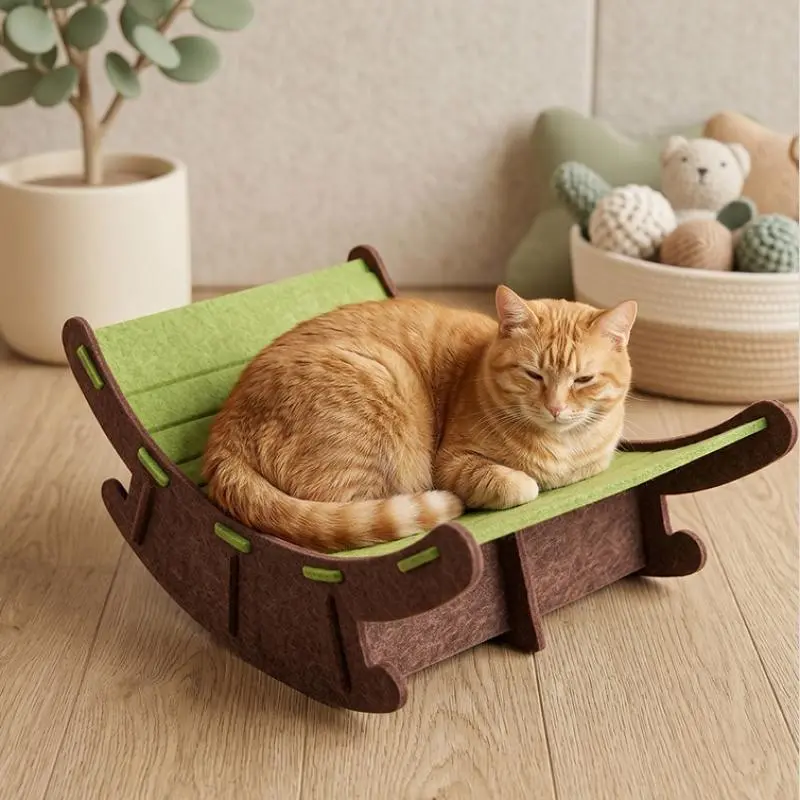 Cat Scratcher, Rocking Chair Cat Scratching Board, Cardboard Lounge Bed Cat Scratching Post, Durable Board Pads prevents Furniture Damage