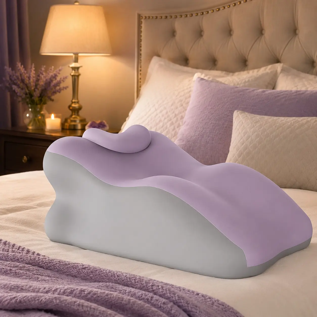Dual Person Body Position Support Lumbar Pillow, Multi-Functional Cushion, Washable, Soft, Durable, Ideal for Living Room, Bed, Office