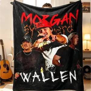 Trending Flash Sale Flannel Throw Blanket Cool Singer Inspired Art Print Soft Cozy Weighted Graphic Blanket Bedroom Sofa Couch Home Decor Fan Gift Adult Kids All Seasons Warm Cover