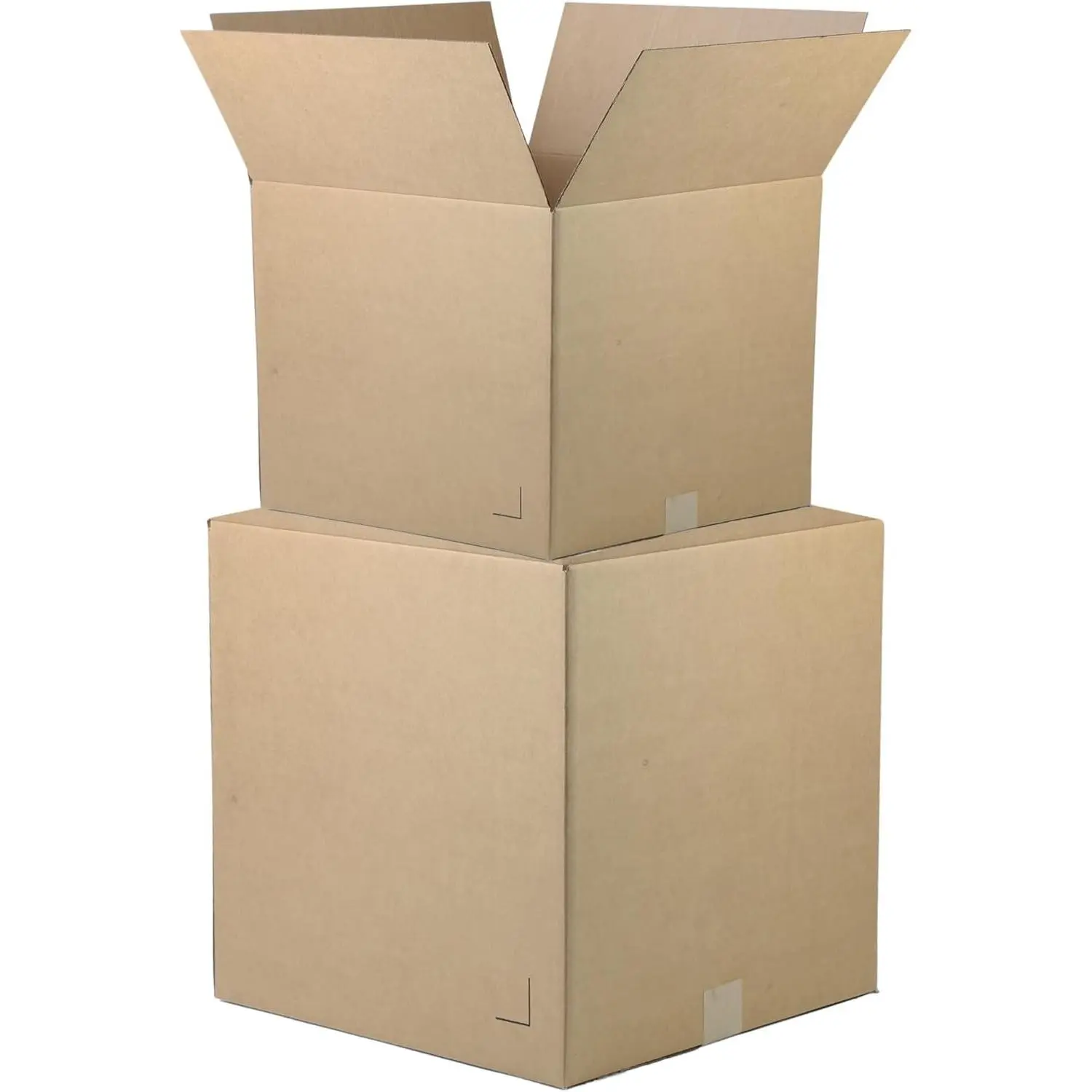 8"x6"x4" Corrugated Cardboard Boxes 100-Pack | Durable ECT 32 Corrugated Shipping Boxes for Mailing, Packing, Moving, and Storage — Recyclable and Made in the USA
