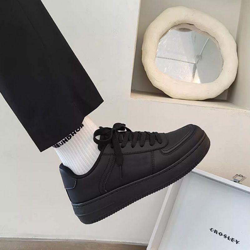 2026 Men's Shoes New Autumn Collection: Versatile Workwear High-Street American Style Sneakers for Men, Sporty Casual Black Trendy Shoes, Unisex