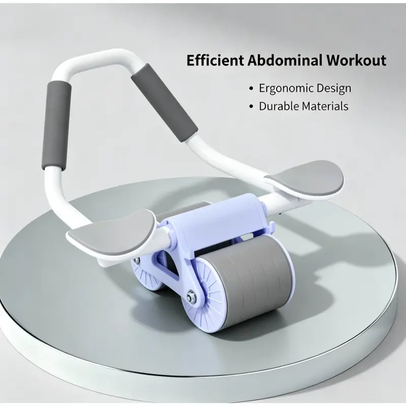 New abdominal roller, automatic rebound abdominal roller, abdominal exercise roller with elbow support, unisex abdominal exercise equipment, abdominal exerciser, core muscle training equipment.