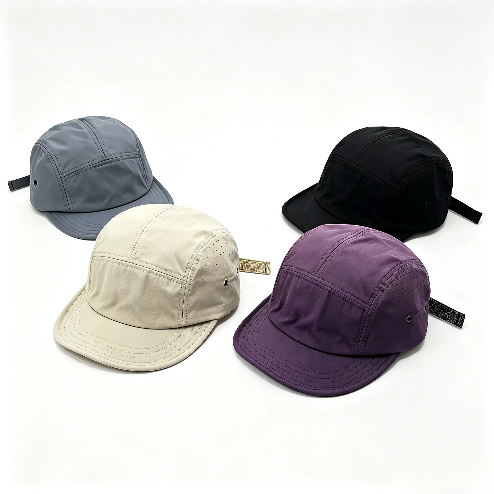 Men's 5-Panel Polyester Baseball Cap - Japanese Street Style Camp Hat, Adjustable Size, Lightweight, Breathable, Sporty Chic Streetwear, Collectible Sports Accessory, Gift For Him