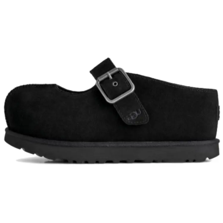 UGG Golden Family Shiny Series Venus Thick Sole Mary Jane Shoes 1187514-BLK