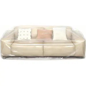 Extra Thick 4mil Plastic Couch Cover, Large Dust-Proof Sofa Cover for Sectional Couch Loveseat Furniture,  Furniture Moving Bags for Moving Storage, 84" H x 43" W x 84" D, Clear