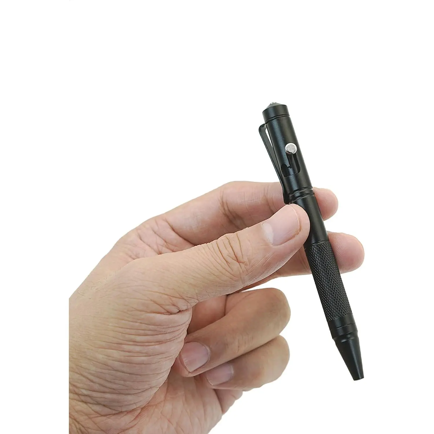 Mini Bolt Action Pen, Ultra-Portable EDC Pen for Smooth Writing & Fidget Fun, CNC  Pocket Pen with 360° Adjustable Clip, Includes 2 Spare Refills &  Pouch (Black)