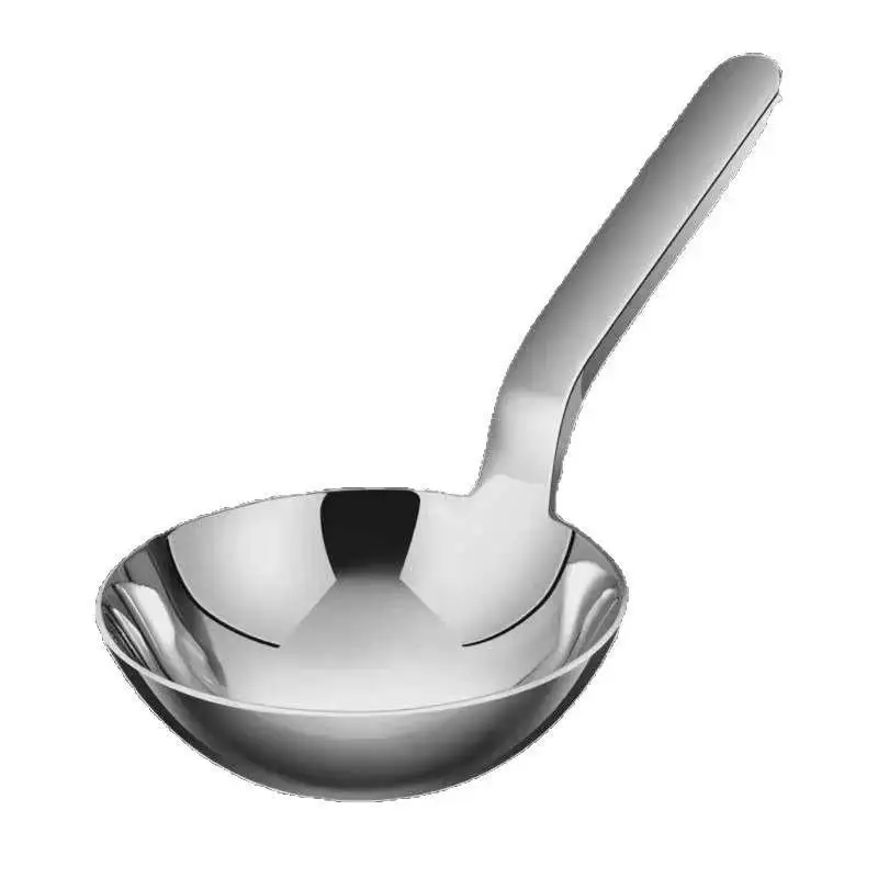 1Pcs Stainless Steel Deepen Tablespoons Soup Ladle Short Handle Large Ramen Bouillon Spoon Kitchen Tableware Cooking Utensils