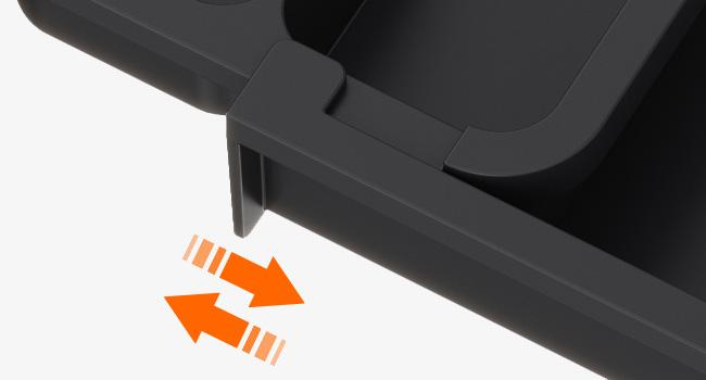 Silverware Drawer Organizer, Expandable Utensil Tray for Kitchen, BPA Free Flatware and Cutlery Holder, Adjustable Plastic Storage for Spoons Forks Knives, 8.5-14 x 12", Black