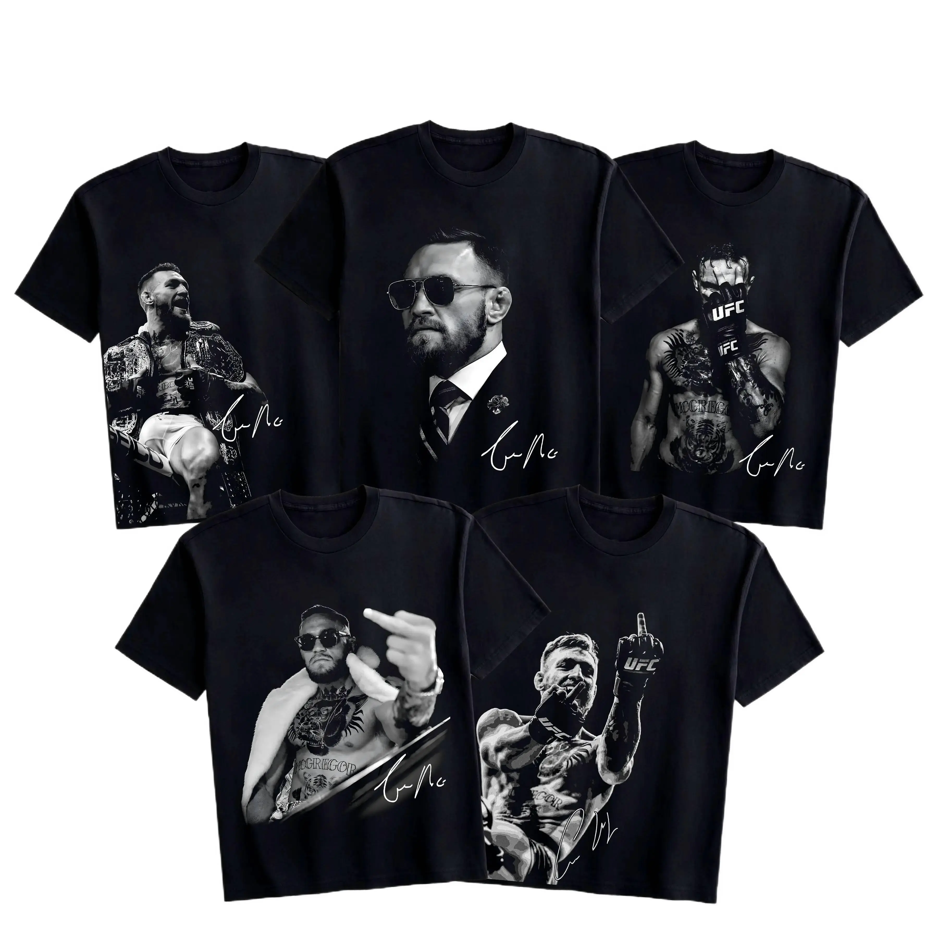 [Sale Up To 50%]UnisexConor "The Notorious" McGregor UFC Men's Collection T-Shirt, Conor McGregor Mens Unisex Cotton Short-Sleeve Round Neck T-Shirt, MMA Fan Highlight Tee, Gift for Him or Her
