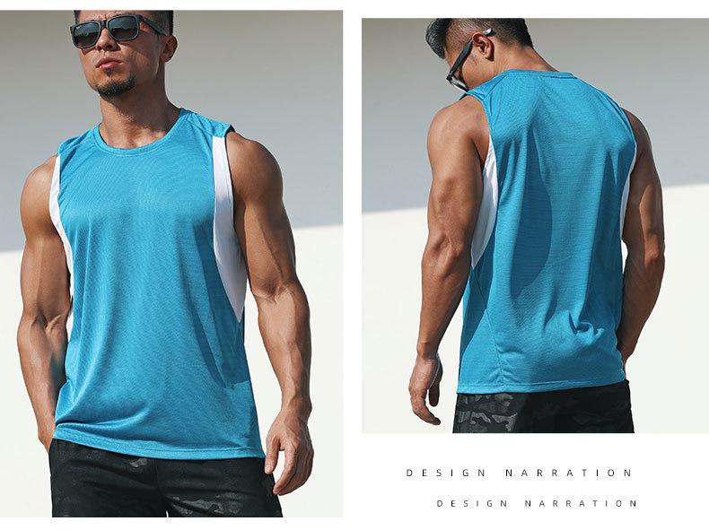 Marathon Vest for Men, Summer Loose Casual Quick-Dry Breathable Running Basketball Training Fitness Sports Vest