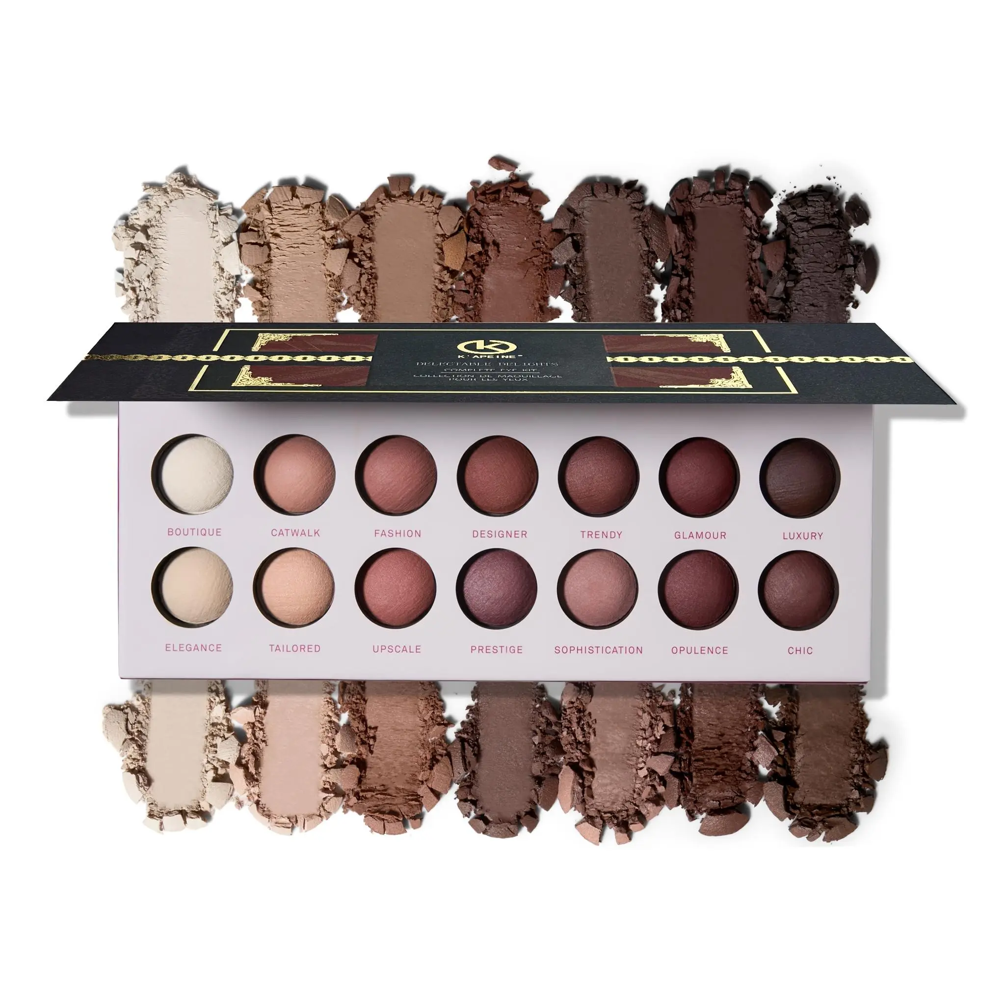 14 Color Nude Brown Matte Eyeshadow Palette, Velvety Smooth Pigmented Neutral Eye Makeup Kit, Long Wearing Waterproof Eye Shadows for Natural Daily Looks, Versatile Warm Tones Cosmetic Tray for Beginners & Makeup Artists