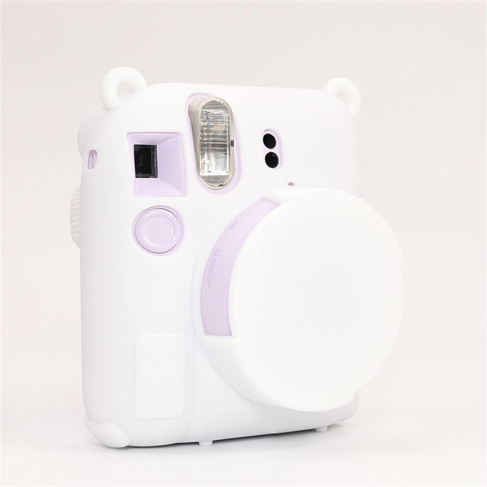 Soft Silicone Camera Bag Case For Fujifilm Film Instax Mini 12 mini 12 Body Cover Skin With Lens Cap