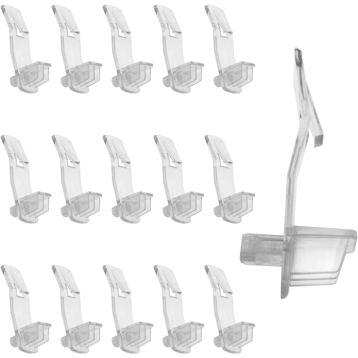Shelf Support Clips Transparent Plastic Cabinet Shelf Clips Cabinet Clips for Shelves Plastic Shelf Clips Shelf Support Peg-16PCS