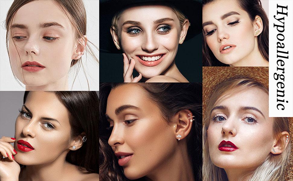 16Pcs Mixed 16G-20G Stainless Steel Cartilage Earring Set | Silver | Gold & Rose Gold Piercing Kit | Helix, Rook, Conch, Tragus & L-Shaped Nose Rings | Hypoallergenic Body Jewelry for Women 16Pcs Mixed 16G-20G Stainless Steel Cartilage Earring Set | Silver | Gold & Rose Gold Piercing Kit | Helix, Rook, Conch, Tragus & L-Shaped Nose Rings | Hypoallergenic Body Jewelry for Women