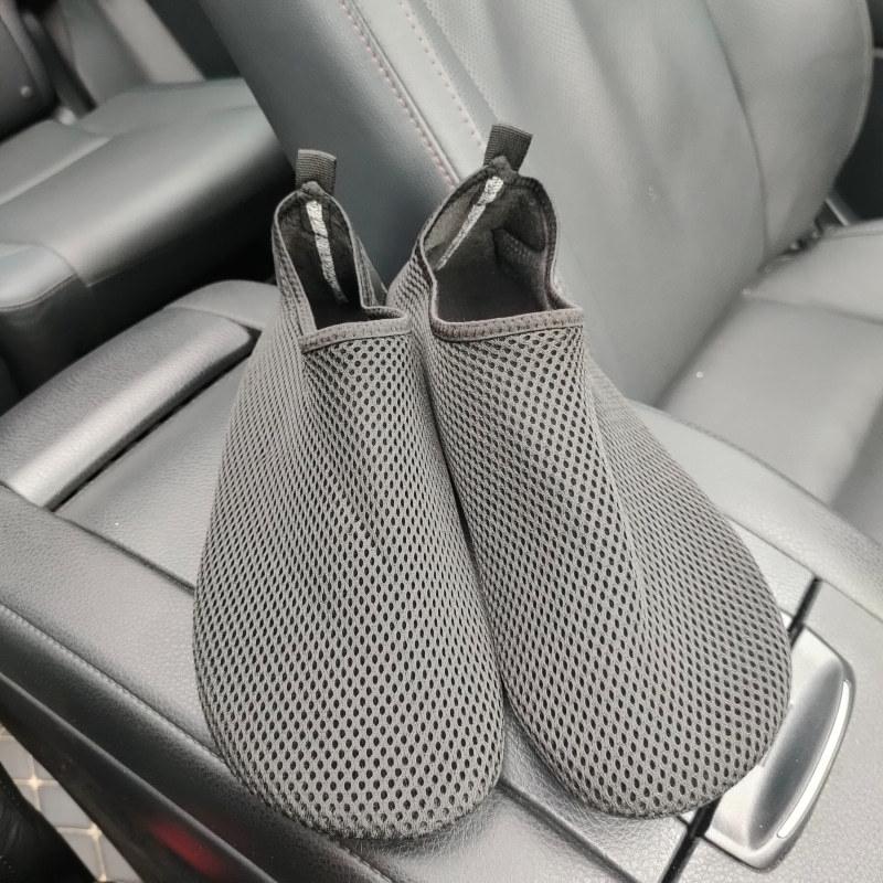 Mesler Summer Mesh Breathable Slip-On Driving Shoes for Men and Women, Non-Slip Soft Sole Driver's Special Thin Sole Exam Shoes