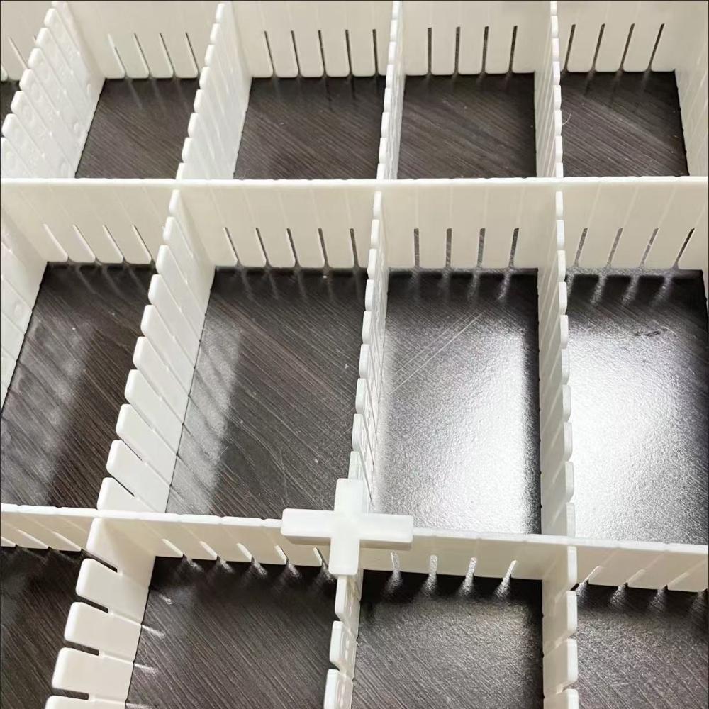 10 Adjustable Drawer Storage Boxes  Plastic Grid Drawer Dividers  16.14inch x 2.75inch , Space Saving Storage, Suitable for Clothes, Underwear, Socks, Wardrobe Organization, Home Storage