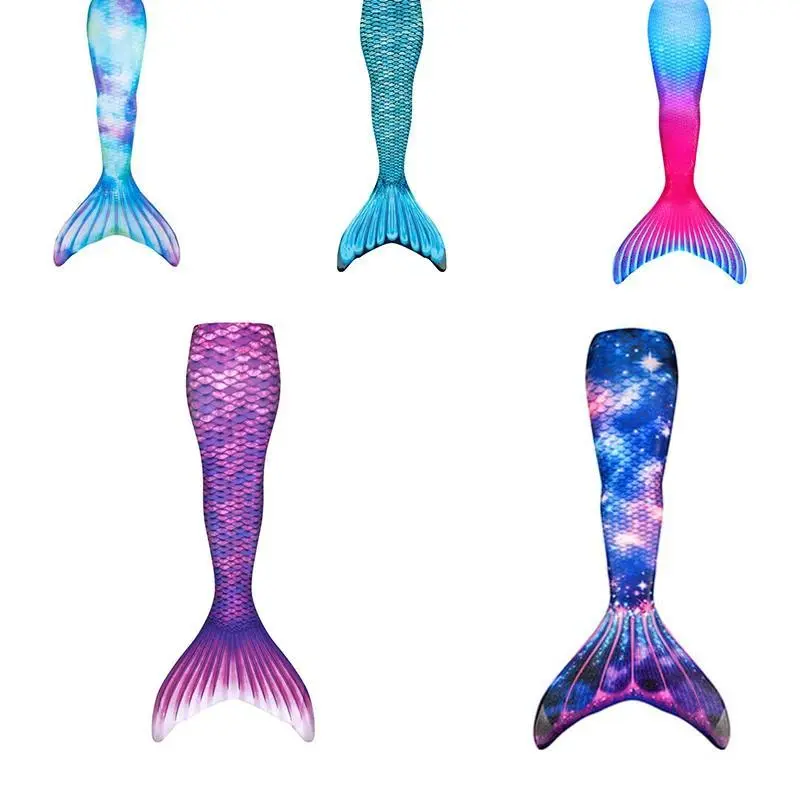 New Kids Adult Swimming Mermaid tail Girl Mom Cosplay Mermaid Costume Children Party Gift Fantasy Swimsuit With Monofin Fin