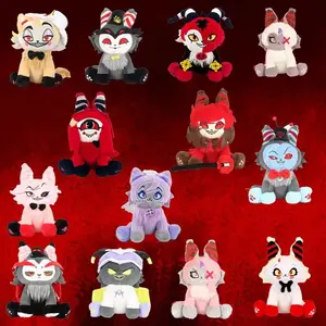 Hot Cat Plush Toy Funny Angel Dust Alastor TV Fans Collecting Gift Cute Cotton Stuffed Plush Doll Kids for Birthday Present