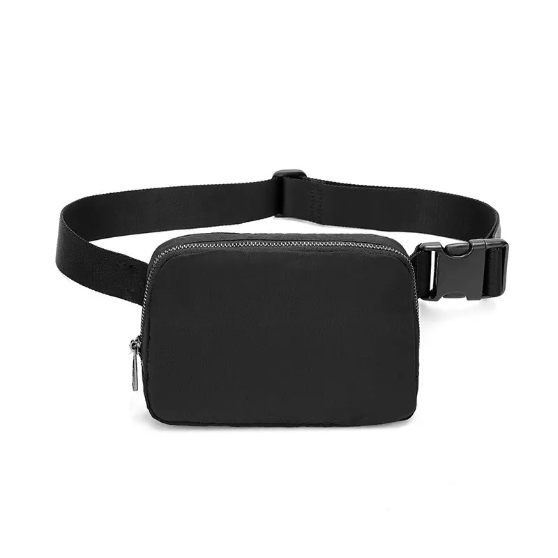 Unisex Waist Bag with Zipper Chest Pack for Outdoor Sports Casual Travel Shoulder Belt Pouch Money Bag