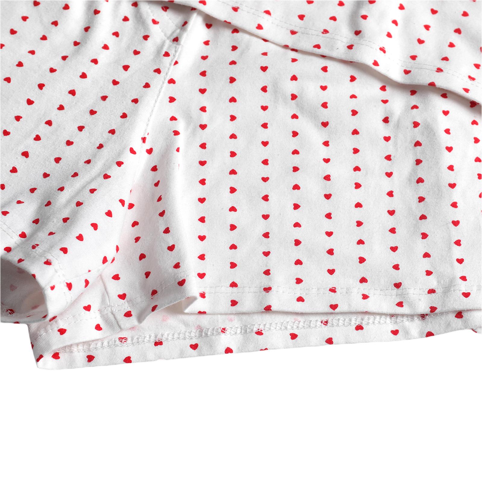 Women’s 2 Piece Lounge Set Sleeveless Pajama Mini Heart Print Sleepwear Short & Top Sets Outfits