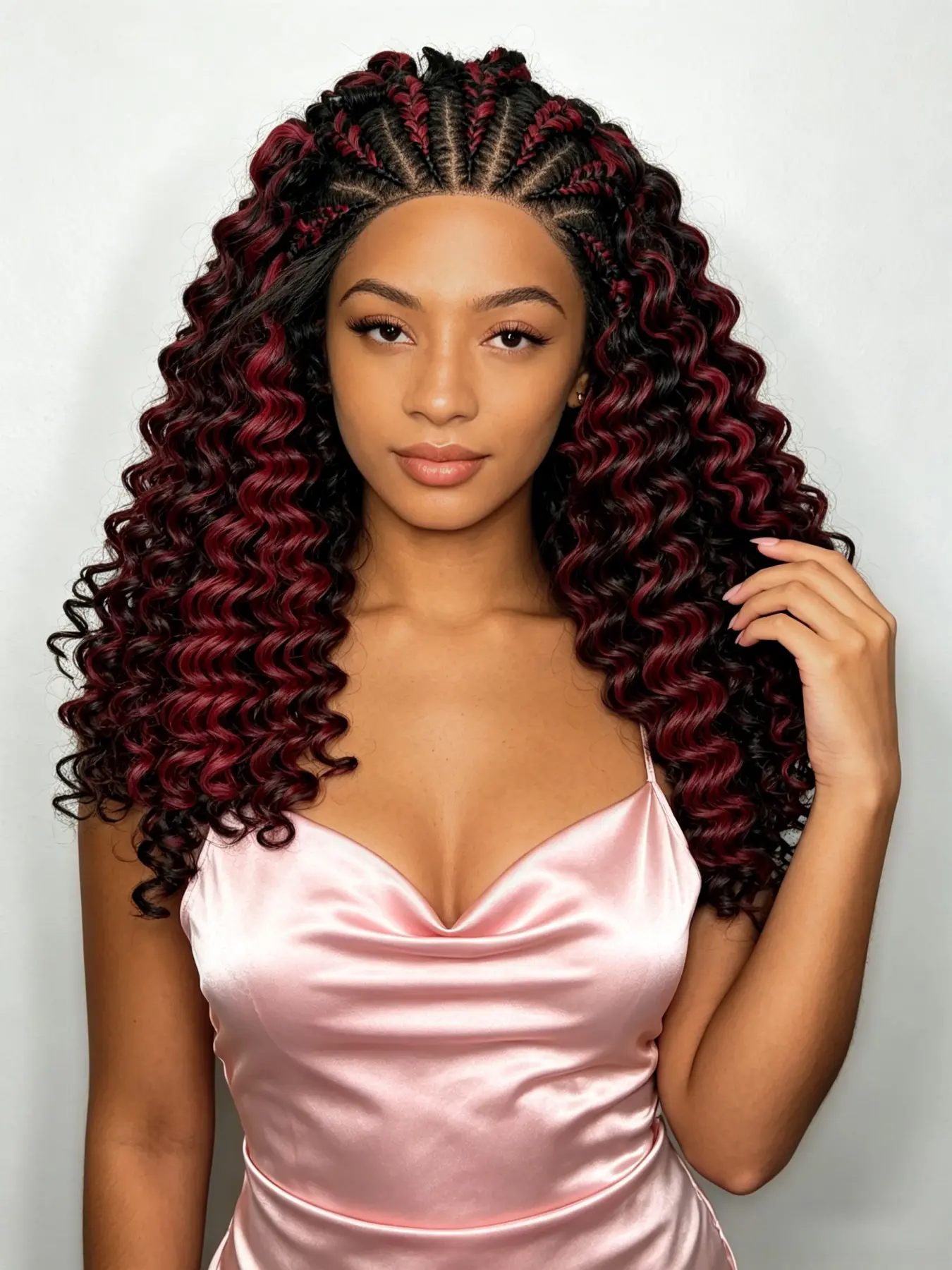 Butterfly Braids Jerry Curl Lace Wig, 13x6 Lace, Perfect for Everyday Style, Comfortable and Stylish Hair Accessory