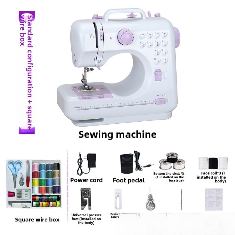 Upgraded 505A Electric Sewing Machine for Home Vintage Mini Multifunctional Overlock Capable Sewing Thick Fabrics Miniature Upgraded 505A Electric Sewing Machine for Home Vintage Mini Multifunctional Overlock Capable Sewing Thick Fabrics Miniature
