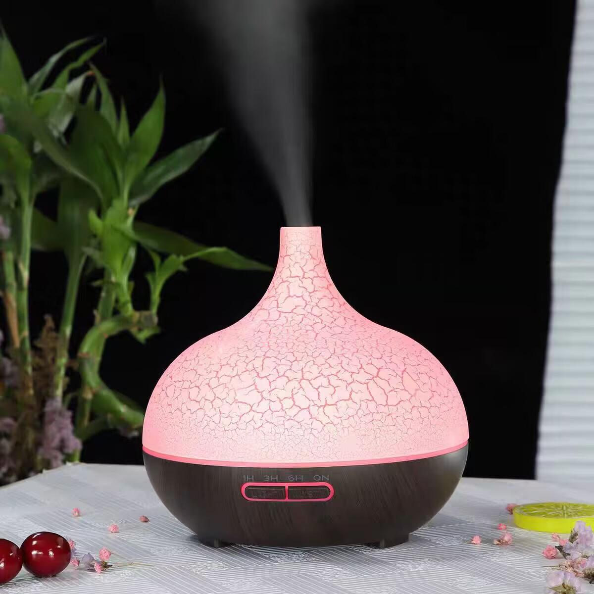 Crack color fragrance machine ultrasonic humidifier household fragrance enlarging bedroom bedside air spray essential oil lamp fragrance machine