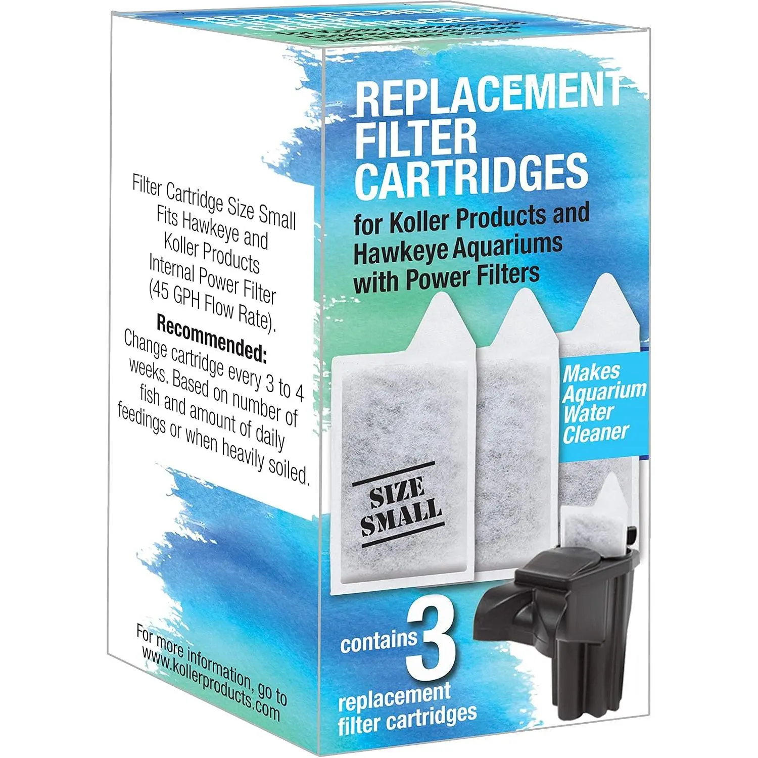 Size Small  Filter Cartridges - 3 Pack