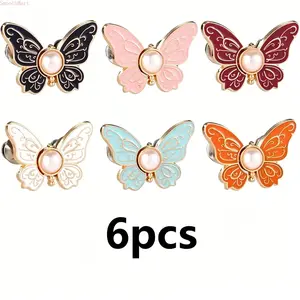 6pcs Butterfly Waist Tighteners for Women, Pants Waistband Button Pins Buckle No Sew No Tools Adjustable Clips Knots Supplies for Loose Jeans Skirts Dress