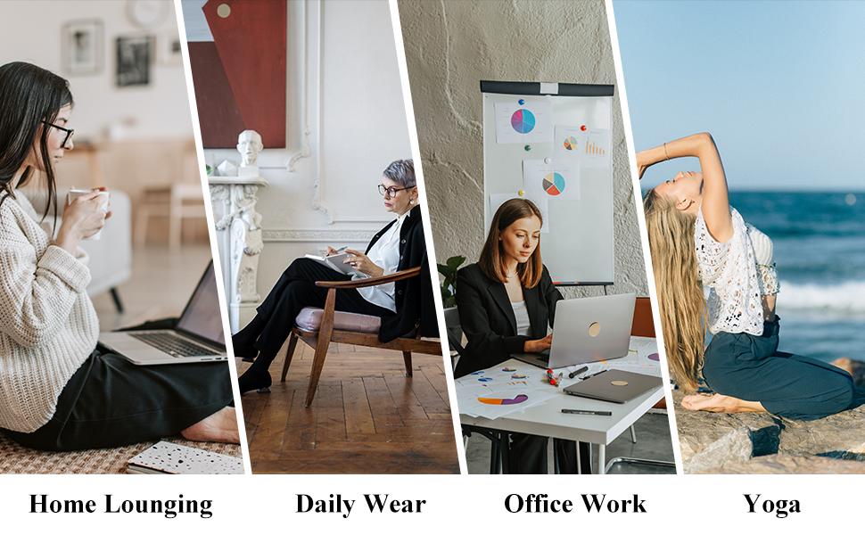 Dealsforyouday Women's Yoga Dress Pants 2025 Spring Skinny Pull On Work Pants Stretchy Slim Fit Leg Office Casual Slacks