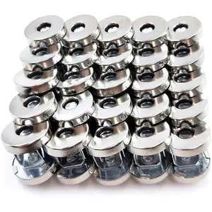 50 Sets  Tone  Purse Snap Clasps Button/ for Closure Purse Handbag Clothes Sewing Craft No Tools Required 14mm