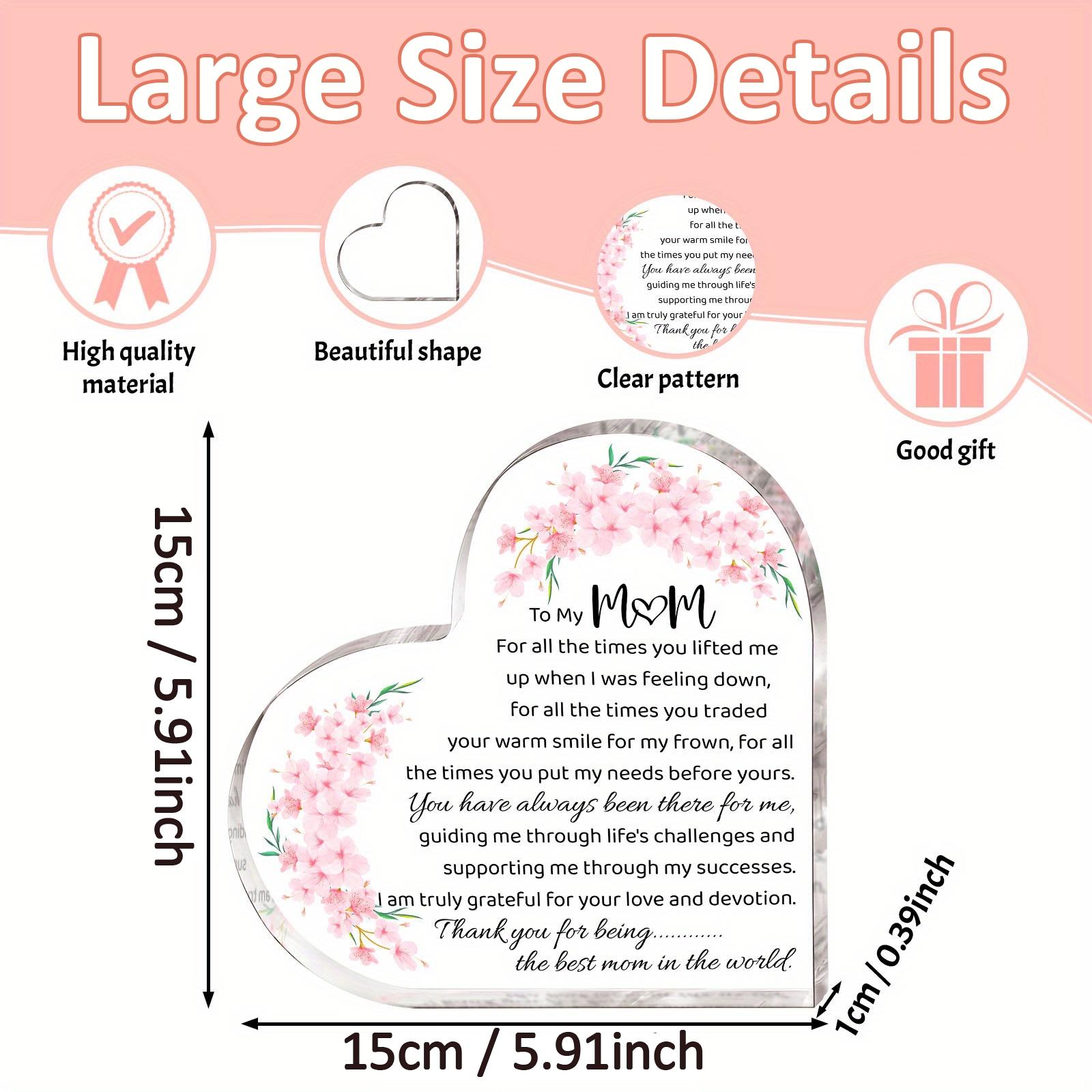 Acrylic Mom Gift, 1 Count/12pcs/set Thank You Gift for Mom, Definition Acrylic Plaque, Desk Signs Ornament for Table Tops, Home Decor