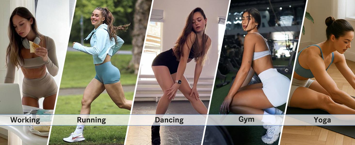 Women's 3"/5" High Waisted Biker Shorts - Spandex Yoga, Workout, Cycling, Volleyball, Dance | Athletic Booty Shorts